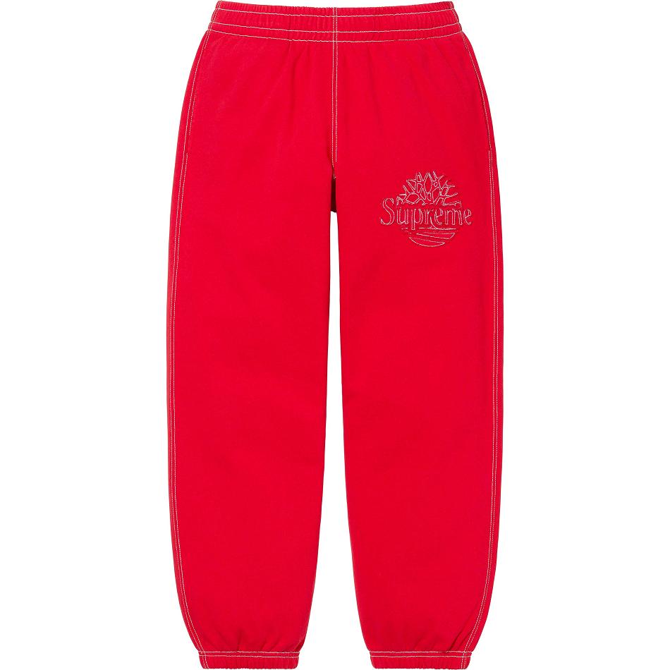 Pantalones Supreme Timberland® Sweatpant Rojas | Supreme 220MA